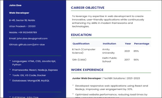 Simple Resume